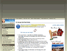 Tablet Screenshot of hothomesofstgeorge.com
